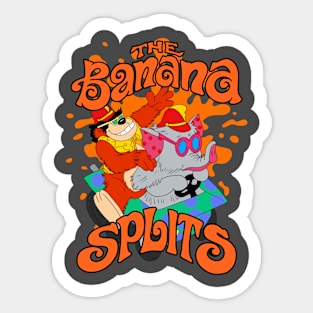 The Banana Splits Colourful Sticker